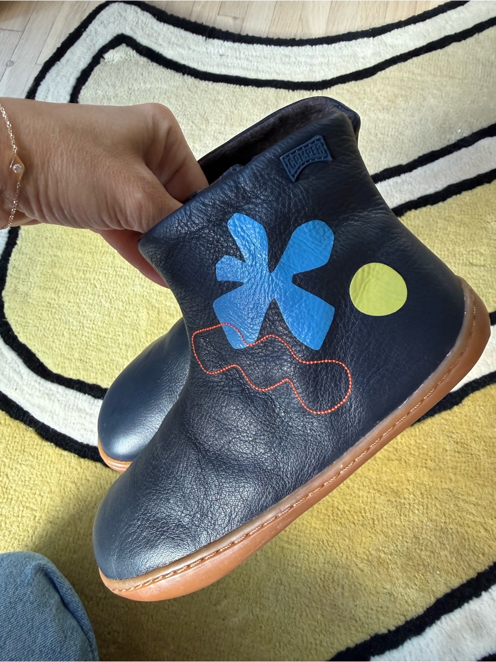 Brand New Campus Boots TWINS Leather Multicolor 💙 Sz 33